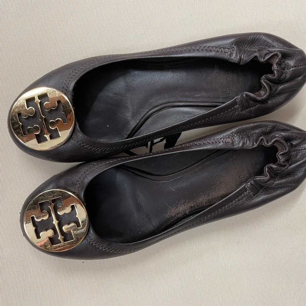 Tory Burch Dark Brown Flats